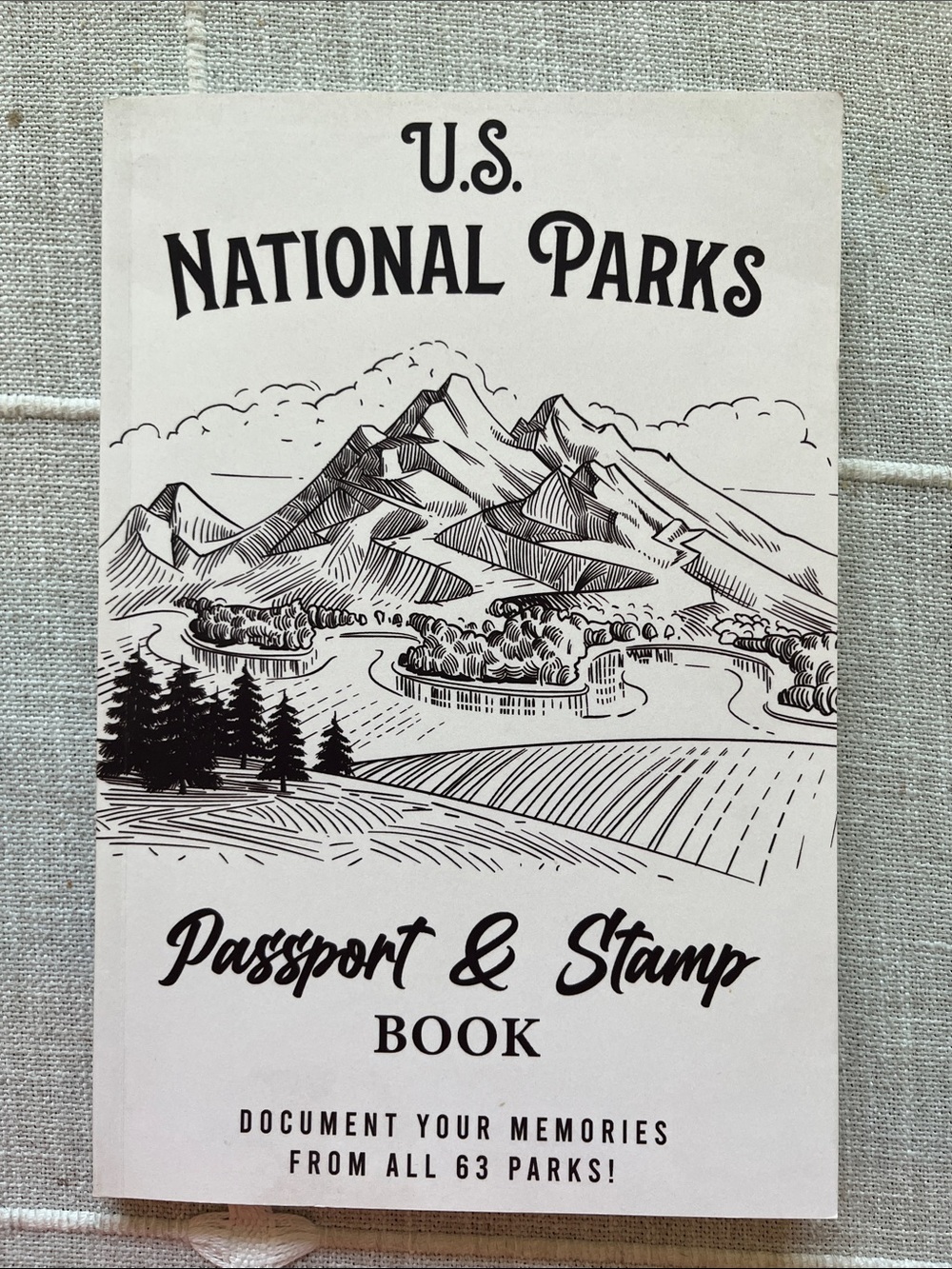 US National parks passport and stamp book